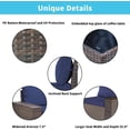 thumbnail image 5 of Gotland 6 Pieces Patio Conversation Set Outdoor Sectional Sofa Set PE Rattan Sectional sofa Set (dblue), 5 of 7