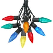 25 Foot C9 LED Christmas Light Set, Hanging String Lights, Black Wire - Bild 19 von 51