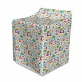 thumbnail image 1 of Cooking Washer Cover, Colorful Continuous Kitchen Items and Foods Blender Cookware Spaghetti Strawberry, Decorative Accent for Laundromats, 29" x 28" x 40", Multicolor, by Ambesonne, 1 of 3