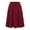 Red, variant on Dpytoraw Women's Solid Color Casual High Waist Elastic Half Body Skirt Red L