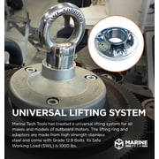 Marine Tech Tools Lifting Ring Adapter - Fits Evinrude, Johnson, OMC, BRP Outboards - Engine Hoist Tool