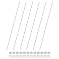 thumbnail image 1 of Uxcell 6-Pack Fully Threaded Rod, M4x400mm 304 Stainless Steel Right Hand Thread Bar Studs with Hex Nuts and Washers, 1 of 7