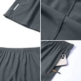 thumbnail image 5 of Lumtrix Men’s Athletic Running Shorts Lightweight Workout Gym Shorts with Zipper Pockets for Basketball Hiking Gray XL, 5 of 6