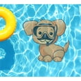 thumbnail image 2 of Slick Woody's 60" Dog Vinyl Underwater Pool Mat Tattoo in Brown, 2 of 3