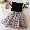 thumbnail image 4 of MeetoTime Robe d'Été pour Filles Manches Volantes Pois Imprimés Patchwork Robe Princesse 2-7 Ans Vêtements Bébé, 4 of 7