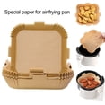 thumbnail image 2 of bobasndm Fryer Paper Liner 50pcs Silicone Fryer Paper High-temperature Resistant Liners for Baking Frying Easy Clean Non-stick Waterproof Non-stick Fryer Liner, 2 of 8
