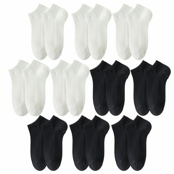 TELOLY 6Pairs Ankle Socks for Women,Cotton Womens No Show Socks Size 7-9,Workout Socks Women