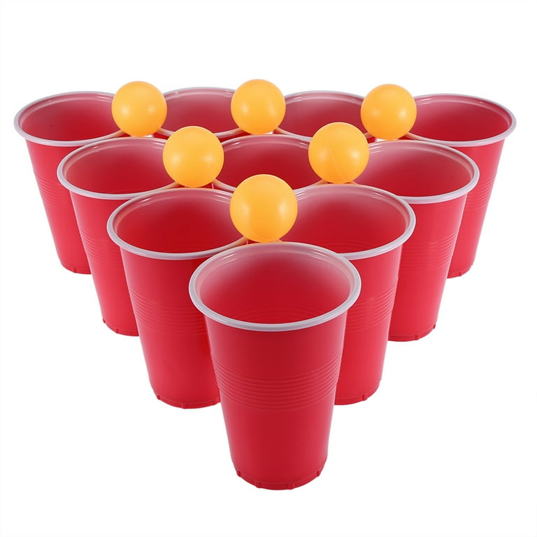 Red Disposable Party Cup 100 Cups Set beer Pong 12oz Christmas