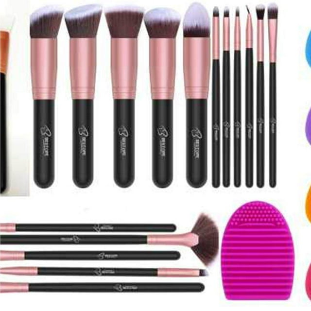 Makeup Brushes Set Foundation Beauty Beauty Eye Shadow Blender Blush Concealer Soft Make Up Tools Scrubber Board Washing Brush Cleaning Mat