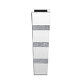 thumbnail image 3 of SHYFOY Glass Floor Vase with Crushed Diamond Inlay Mirror Vase Silver Large Size for Home Decor, 3 of 10