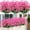 Pink, variant on 8 Bundles Outdoor Artificial Fake Flowers UV Resistant Shrubs Plants, Faux Plastic Greenery for Indoor Outdoor Garden Porch Window Box Home Decor