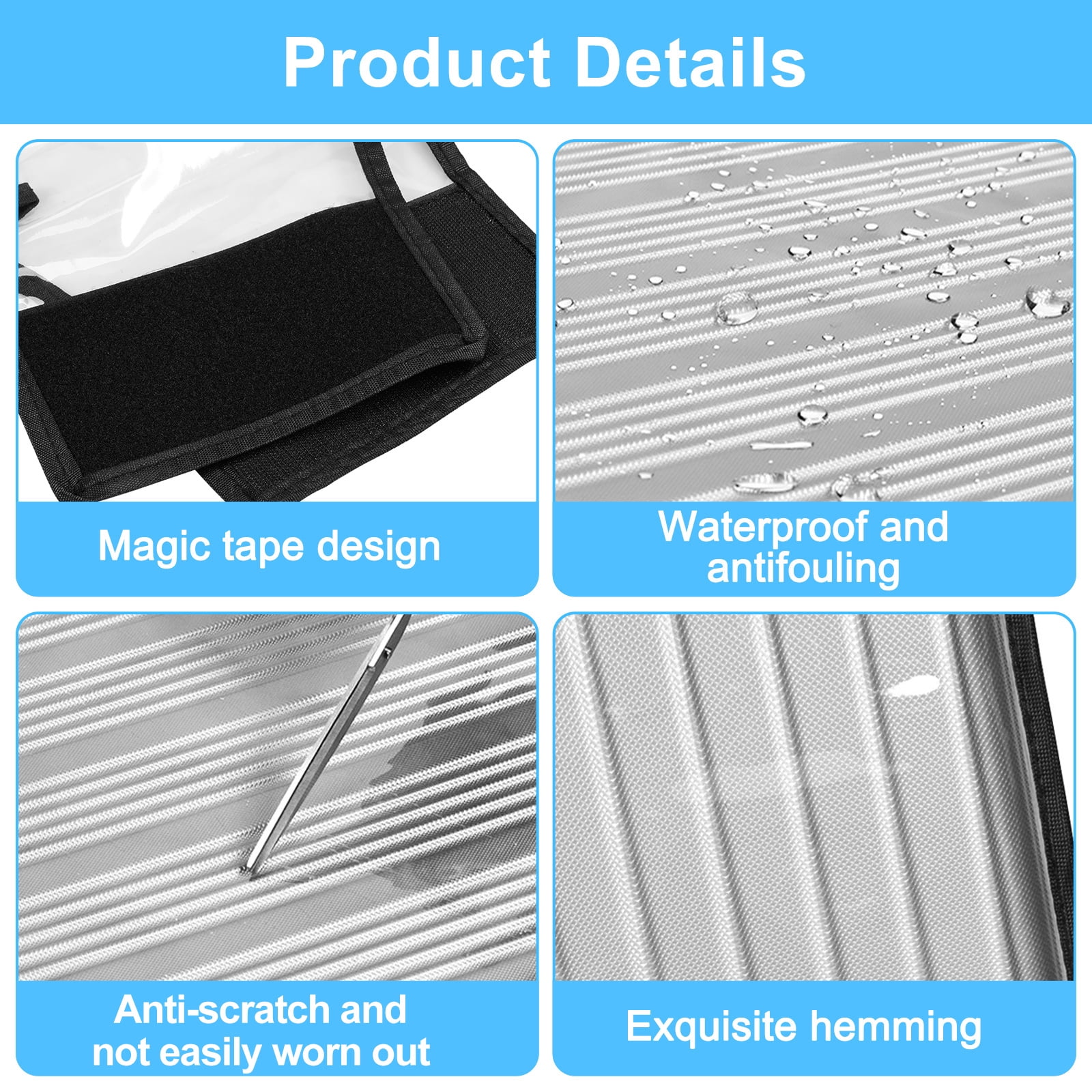 FUYGRCJ 3PCS Luggage Covers, 3 Sizes Clear Luggage Protector Cover, 20+24+28 inch Reusable Suitcase Dust Cover, Waterproof PVC Suitcase Cover Dustproof for Luggage Travelling