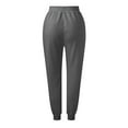 thumbnail image 6 of Fiaer Sweatpants Women Oversized High Waist Pants Lace up Breathable Trousers Solid Pocket Slacks for Hiking Dark Gray1 L, 6 of 6