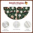 thumbnail image 3 of Lukts Festive Forest Friends Print Color Life Christmas Tree Skirt, Winter Holiday Tree Mat Decoration ,Can be Used as A Shawl-, 3 of 6