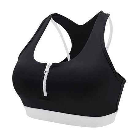 LLYWEY No Padding Bras for Women Discounts Racerback Sports Bras Women Ladies Longline Bra Style-1015 Women Multiway Bra Feature Adult Female Training Sports Bras Black 40B