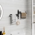 thumbnail image 4 of KLDKLD Swivel Towel Rack,Wall Mounted Black Towel Bar with 4-Arm Towel Hanger,Rustproof Towel Racks for Bathroom 180° Rotation,13 Inch Bathroom Towel Holder, 4 of 6