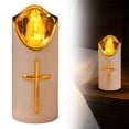 thumbnail image 2 of SSNTSY 2" X 4" Flameless LED Pillar Candle Tea Lights Candle Battery Operated Romantic Anniversary Candle Decoration Realistic Flickering Light Fake Tea Light for Valentines Wedding Party, 2 of 8