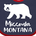 thumbnail image 4 of Inktastic Missoula, Montana White Bear Silhouette Boys or Girls Baby Bib, 4 of 4