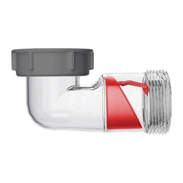 Dispositivo antirreflujo de desagüe visible para fregadero, sifón de fregadero resistente y de fácil instalación. Sifón P. 50 tubos