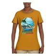 thumbnail image 2 of Tarpon Extreme Womens Graphic T-Shirt, Gold, Small, 2 of 3
