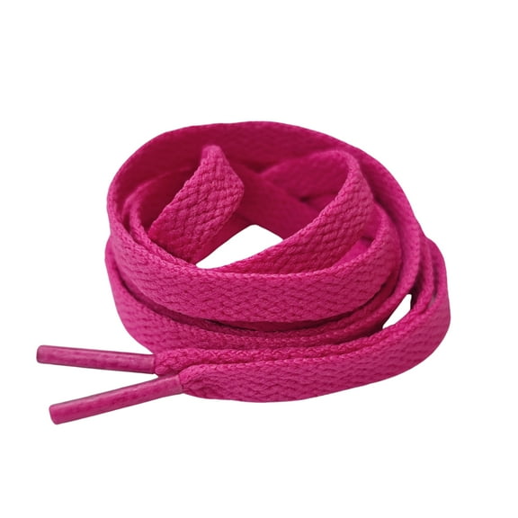 INSPIRE CHIC Women's Sports Shoes Strings Replacement Flat Shoelaces 1 Pair 120 x 1.1cm/ 47 x 0.43 inches Fuchsia
