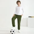 thumbnail image 5 of Resinta 4 Pack Boys' Fleece Sweatpants Kids Athletic Jogger Pants with Pockets Drawstring, 5 of 8