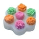 thumbnail image 1 of Flores 3D de silicona, 7 cavidades, rosas, fondant, bombones, velas, jabones, delicadas flores de peonía, silicona, resina epoxi, hormigón, DIY, adornos, 1 of 7