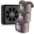 thumbnail image 1 of eMACROS Upgraded 7-Channel Pairable 1/2 Mile Long Range Solar Wireless Driveway Alarm, 1 of 3