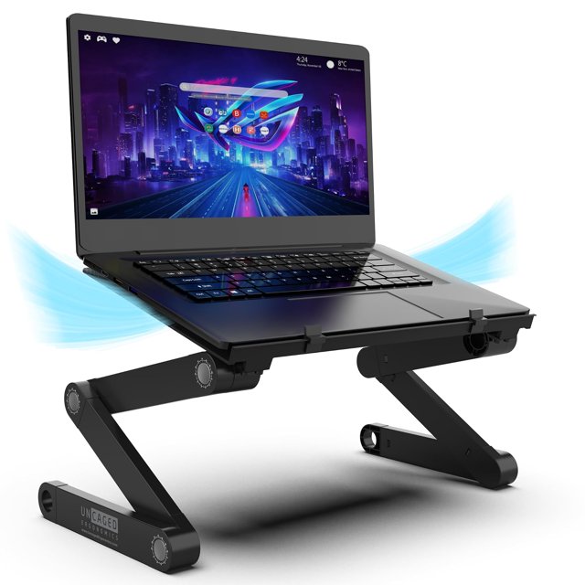 Soporte para Laptop Uncaged Ergonomics WorkEZ WEPb de Aluminio Ajustable y Portatil