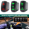 thumbnail image 2 of YNERC Universal ATV UTV SXS Turn Signal kit Street Legal Kit with Rocker Switch Turn Signal Light Horn Flash Kit with Relay Fuse Wire for ROV ATV Golf SXS Car Compatible with Polaris and More, 2 of 6