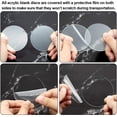 thumbnail image 4 of CPDD 50 Pieces Acrylic Circle Blanks Clear Acrylic Keychain Blanks Ornaments Blanks Acrylic Rounds for Keychain, Craft and DIY Project, 2 Inch and 3 Inch - -, 4 of 7