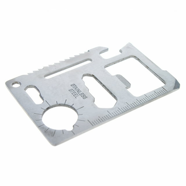 ASR Outdoor 11 in 1 Multi Function Credit Card Sized Tool with Black Sheath
