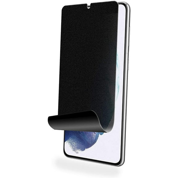 Privacy Screen Protector for Samsung Galaxy S21 - TPU Film (Fingerprint Works) Anti-Peep Anti-Spy Case Friendly 3D Edge