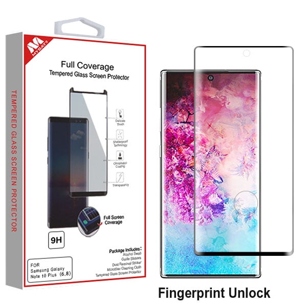 2+1 Pack Galaxy Note 10 Screen Protector and Camera Lens Screen Protector Compatible Fingerprint Bubble-Free 3D Full Coverage 9H Hardness Tempered Glass Protector for Samsung Galaxy Note 10 
