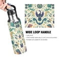thumbnail image 4 of Yayeee 20oz Insulated Water Bottle Double Wall Stainless Steel with Flip Straw Lid, Green Animals Pattern, 4 of 7