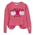 thumbnail image 4 of Arlun,In October We Wear Pink Sweatshirts for Women Halloween Funny Ghost Graphic Pullover Sweatshirts Cancer Awareness Loose Long Sleeve Round Neck Tops Pink3 M, 4 of 4
