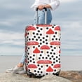 thumbnail image 4 of Uemuo Forest Mushrooms Printed Washable Luggage Cover - Fashion Suitcase Protector Fits 18-32 Inch Luggage -X-Large, 4 of 9