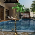 thumbnail image 2 of Lightshare 7 Feet Palm Tree, 96LED Lights, Decoration for Home, Party, Christmas, Nativity, Outdoor Patio, 2 of 5