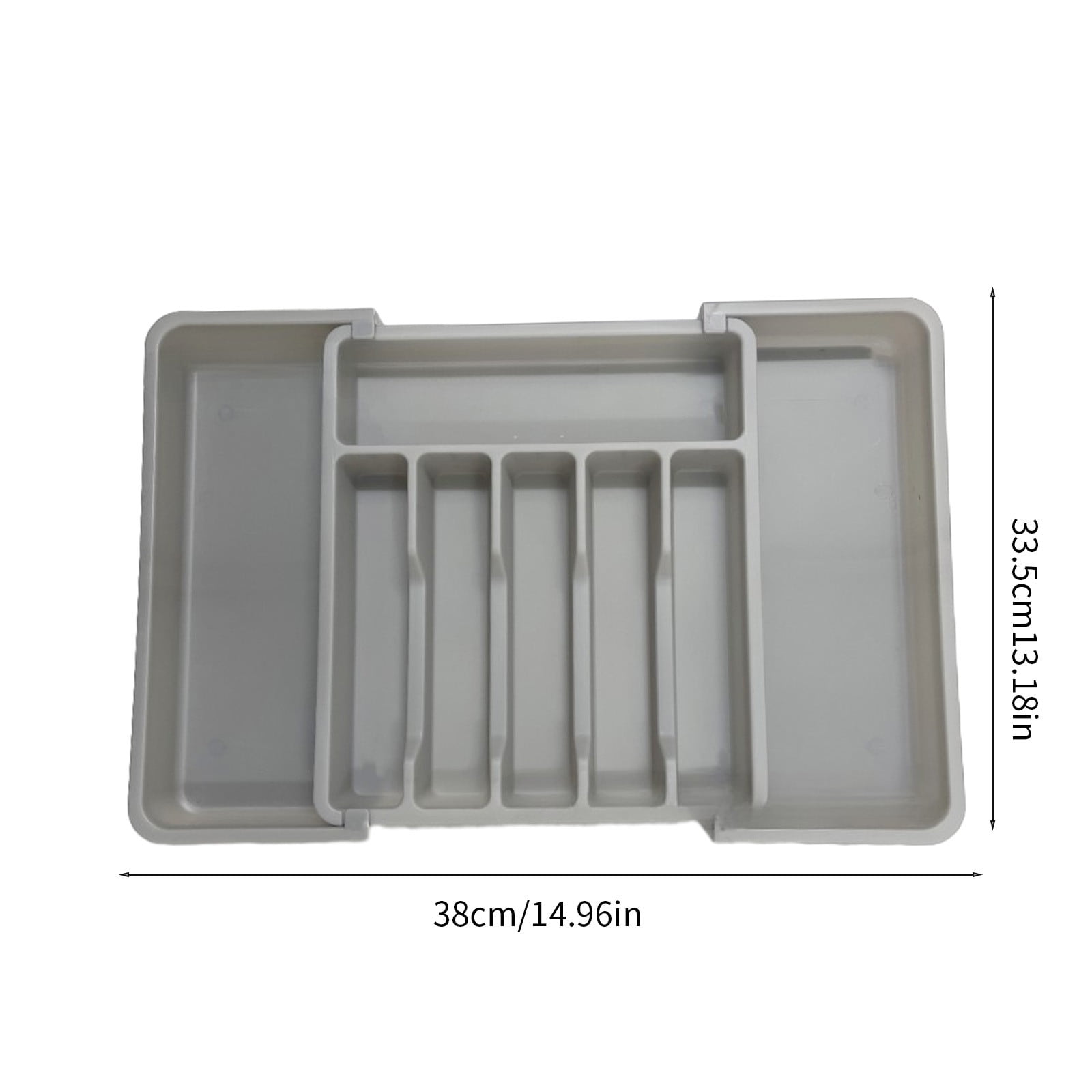 MERILER Expandable Silverware Drawer Organizer - Large Capacity, Adjustable Utensil Storage for Forks, Knives, and More - Multipurpose Kitchen Organizer