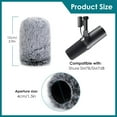 SUNMON SM7B Pop Filter for Shure Mic, Furry Windscreen Muff Compatible