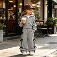 thumbnail image 3 of Enyan Kids Clothes Girls 2-Piece Outfits Long Sleeve Sweatshirt & Wide Leg Pants Set, 3 of 8