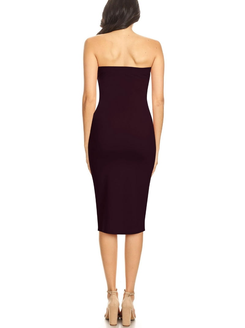 plum bodycon midi dress Plum Purple Ribbed Bodycon Midi Dress | Womens | XX-Small (Available in XS, S, M, L, XL) | Polyester/Nylon/Viscose