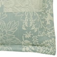 thumbnail image 3 of Vintage Floral Paisley Medallion Maisonette Ivory Spa Blue Flanged Standard Sham, 3 of 4