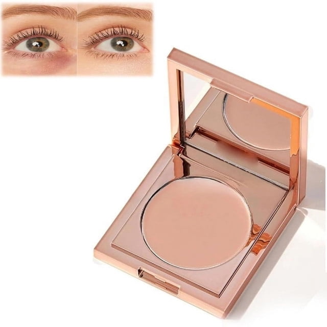 Natural Cream Under Eye Concealer Dark Circle Coverage Makeup, Lightweight Cosmetic Base with Buildable Formula