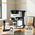 thumbnail image 6 of Espresso Machine for Home Barista - 20 Bar Coffee Maker with Automatic Milk Frother, TouchScreen, ESE POD & Instant Heating, Brews Cappuccino/Latte/Iced Coffee, 6 of 16