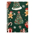 thumbnail image 7 of FORMRS 1-Subject Spiral Notebook 8" x 5" College Ruled 60 Refillable Sheet A5 Hard Cover, 2 Pack, Yellow Christmas Gingerbread, 7 of 7