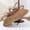 Brown, variant on Elegant White Fascinator Hat with Bow Veil Headband for Women Wedding Party
