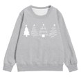 thumbnail image 1 of Petit Enfant Imprimé Filles Chandail à Manches Longues Col Rond avec Poche pour l'Hiver Tenue Décontractée de Vacances Chandail à Enfiler pour Enfants Chandails à Capuchon pour Enfants Chandail pour Tout-Petits Filles 4t Chandail Fille Fille N 4t Porter Gris 5-6 Ans, 1 of 4