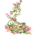thumbnail image 1 of Guirnalda de flores margaritas artificiales Uxcell, en seda, guirnalda de flores silvestres, colgante falso para decoración de pared, rosa claro, 1 of 5