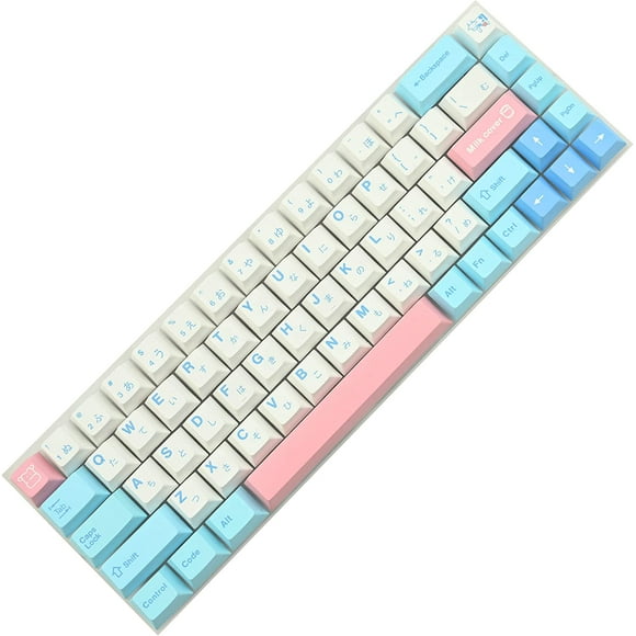 Ussixchare Cherry Profile Keycaps 60 Percent 141-Key PBT Caps Set with 6.25U Space Bar for Cherry MX Switches Gaming